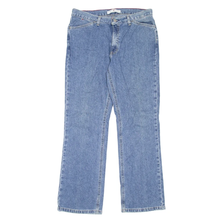 TOMMY HILFIGER Womens Jeans Blue Regular Straight W32 L30