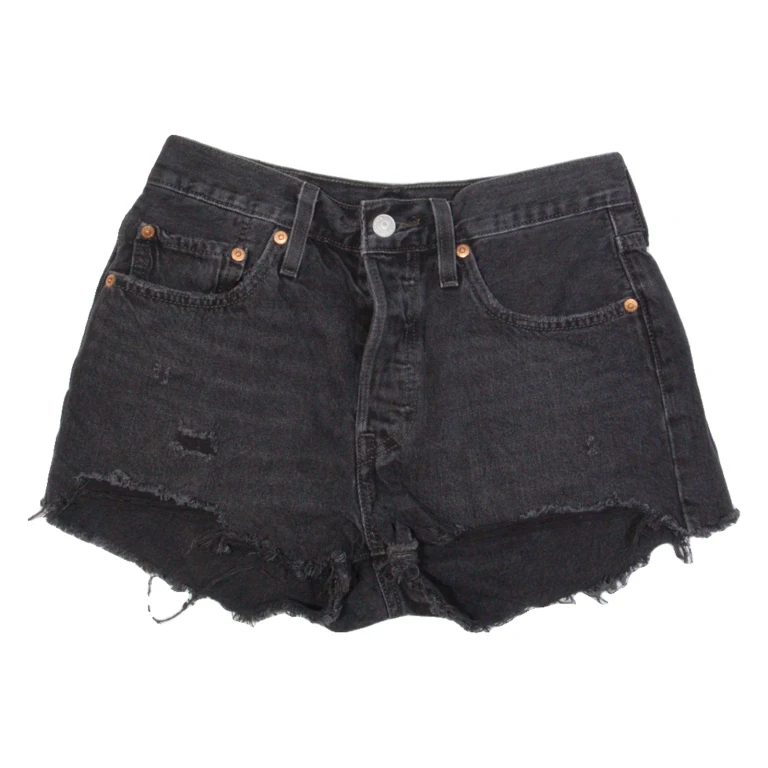 LEVI'S 501 BIG E Womens Denim Shorts Blue S W27