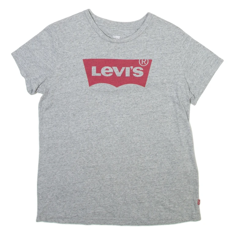 LEVI'S Womens T-Shirt Grey S
