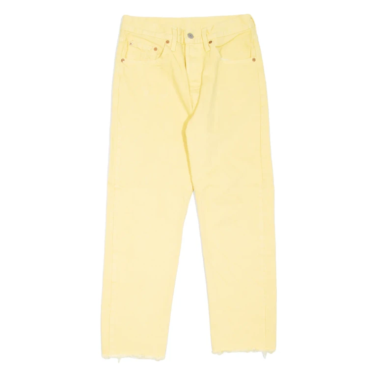 LEVI'S 501 Jeans Womens Yellow Regular Straight W27 L26