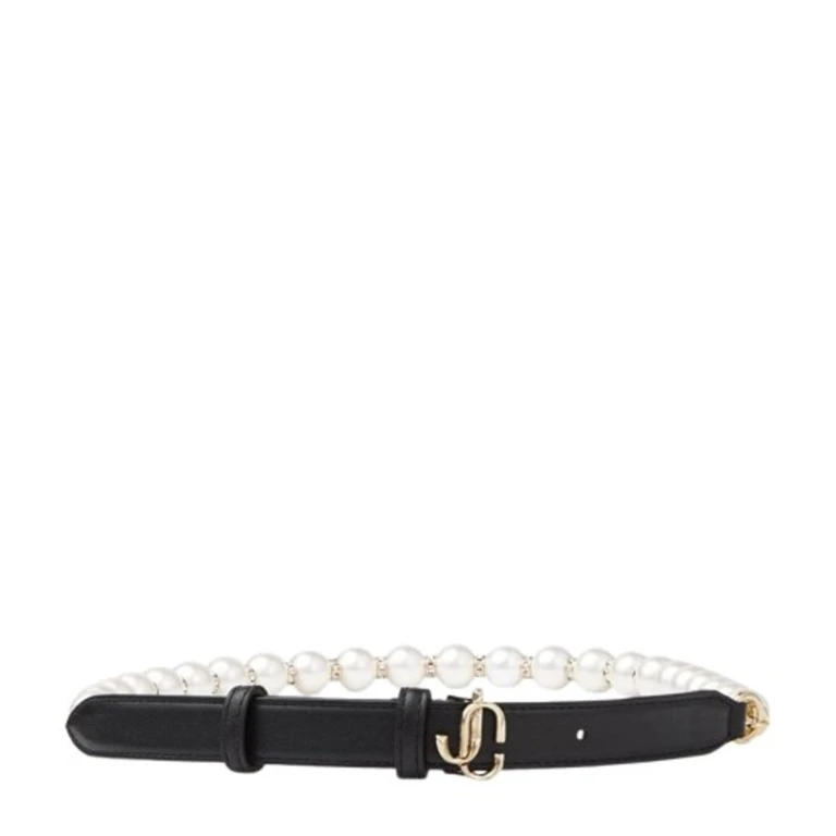 Embellished Leather Belt, Size Small