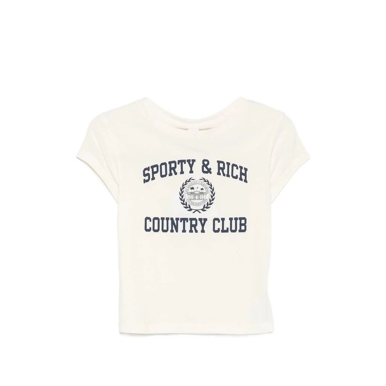 Sporty & Rich Poly Logo-print T-shirt