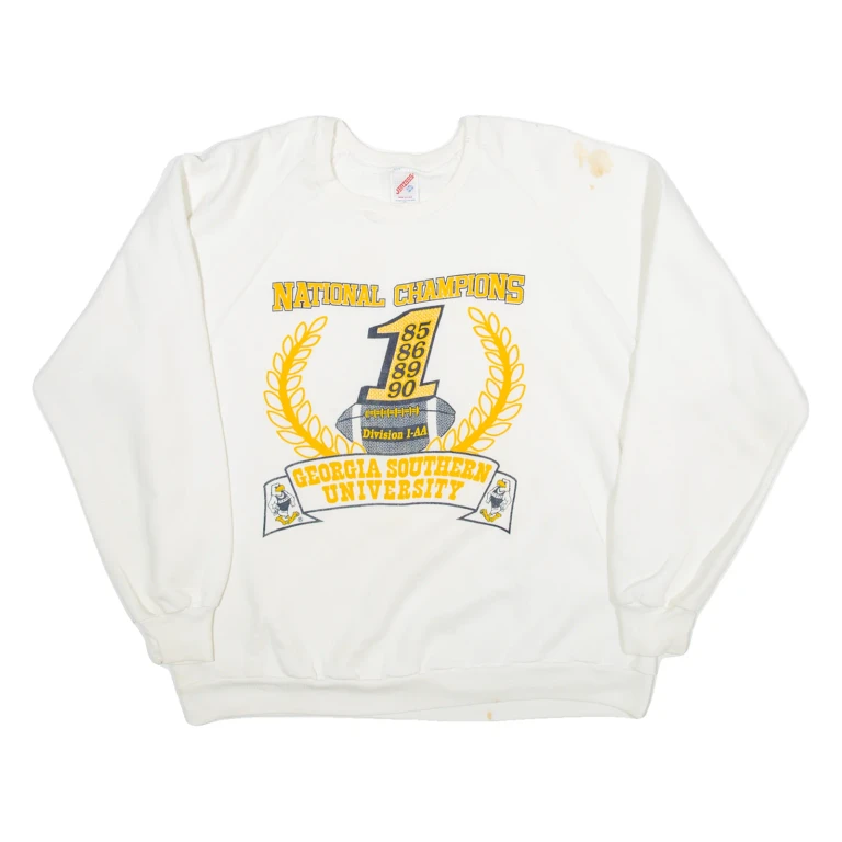 JERZEES Georgia Southern University Womens Sweatshirt White USA 2XL