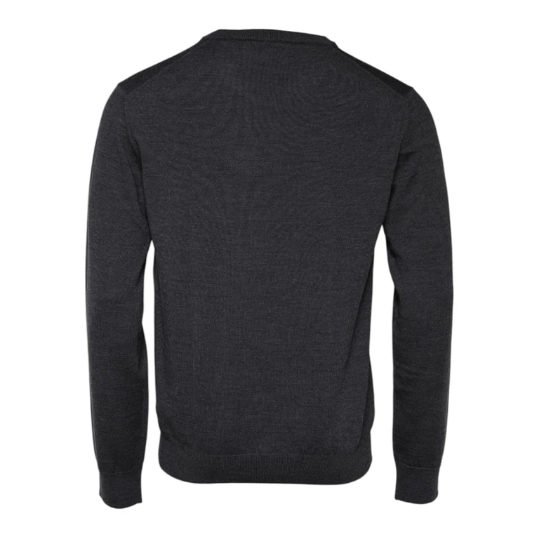 Dolce & Gabbana Gray Wool Logo Knitted Men Pullover Sweater Virgin Clothing - Men