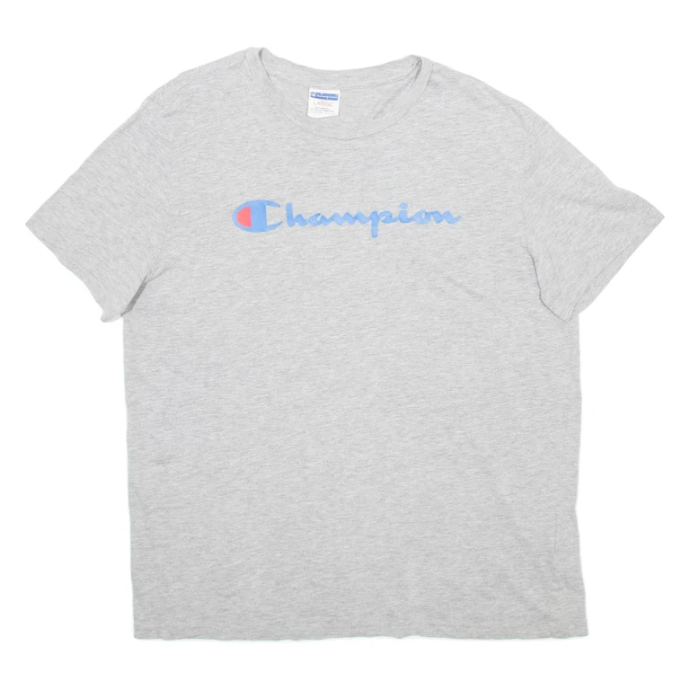 CHAMPION Mens T-Shirt Grey L