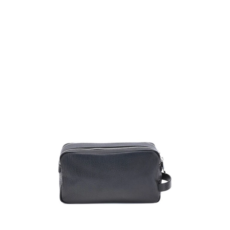Brunello Cucinelli Black Calf Leather Bos Taurus Airpod Holder Accessory - Men