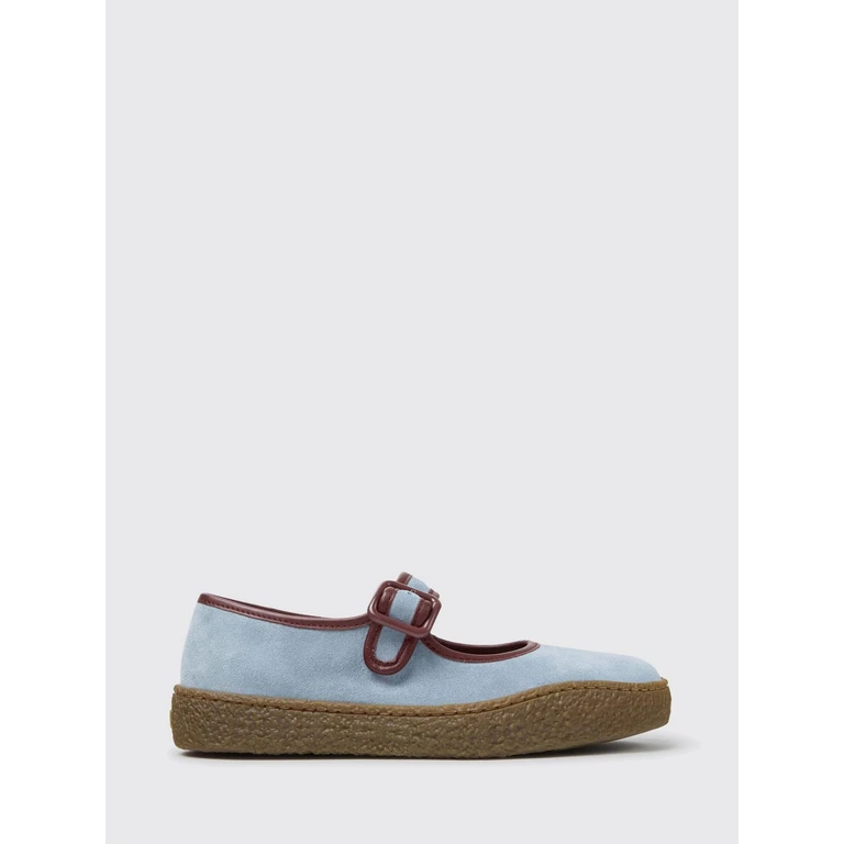 Peu Terreno Mary Jane Shoes in Suede with Adjustable Strap (K201825-008PEUTERRENO0)