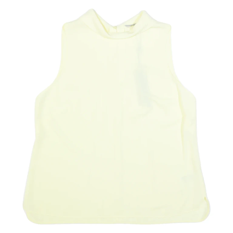 COAST Womens Vest Yellow Sleeveless UK 16