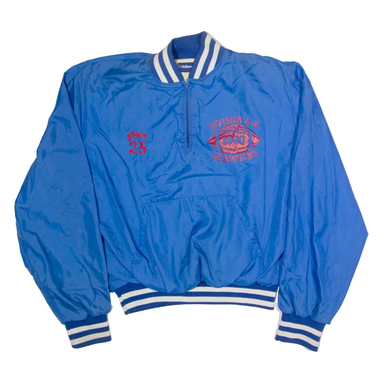 HOLLOWAY Division A-2 Champions Mens Bomber Jacket Blue USA 2XL