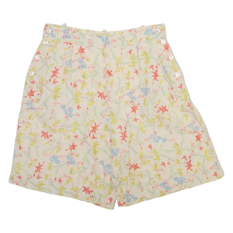 PENNY BLACK Womens Casual Shorts Beige Relaxed Floral S W28