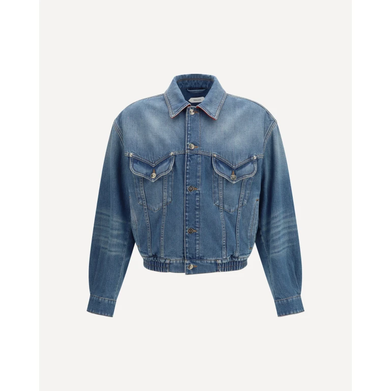 VERSACE Medusa cotton denim Jacket Male 50