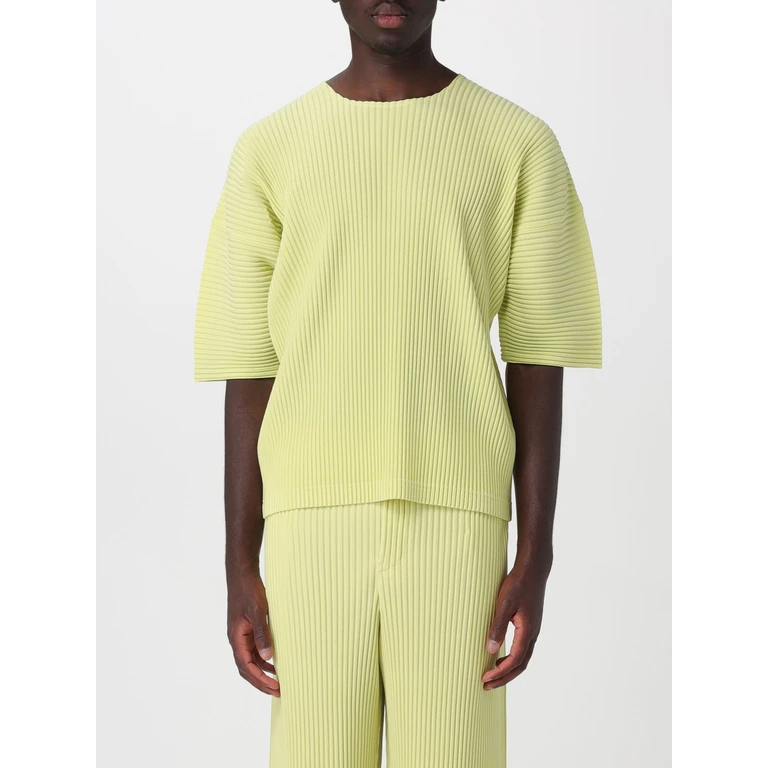 HOMME PLISSE' ISSEY MIYAKE Homme Plissé Issey Miyake Crew-Neck T-Shirt in Pleated Technical Polyester (HP66JK05353)