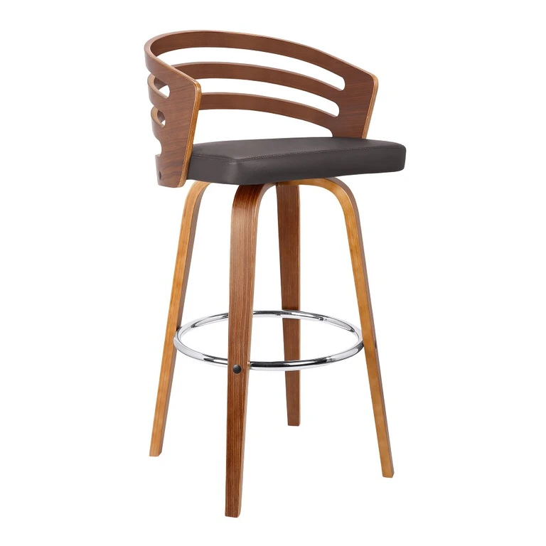 Jayden Brown Swivel Bar Stool