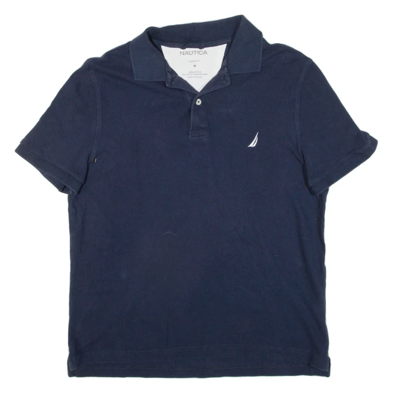 NAUTICA Mens Polo Shirt Blue M