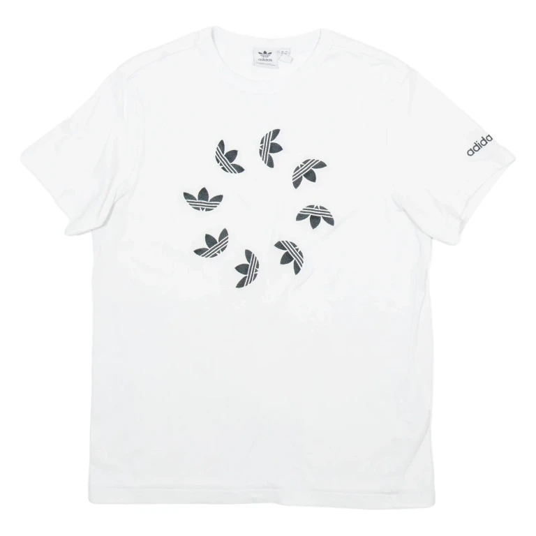 ADIDAS Womens T-Shirt White UK 8