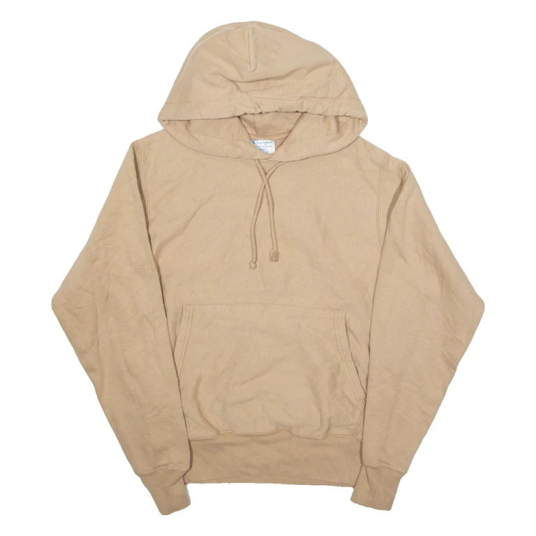 CHAMPION REVERSE WEAVE Womens Beige Hoodie S