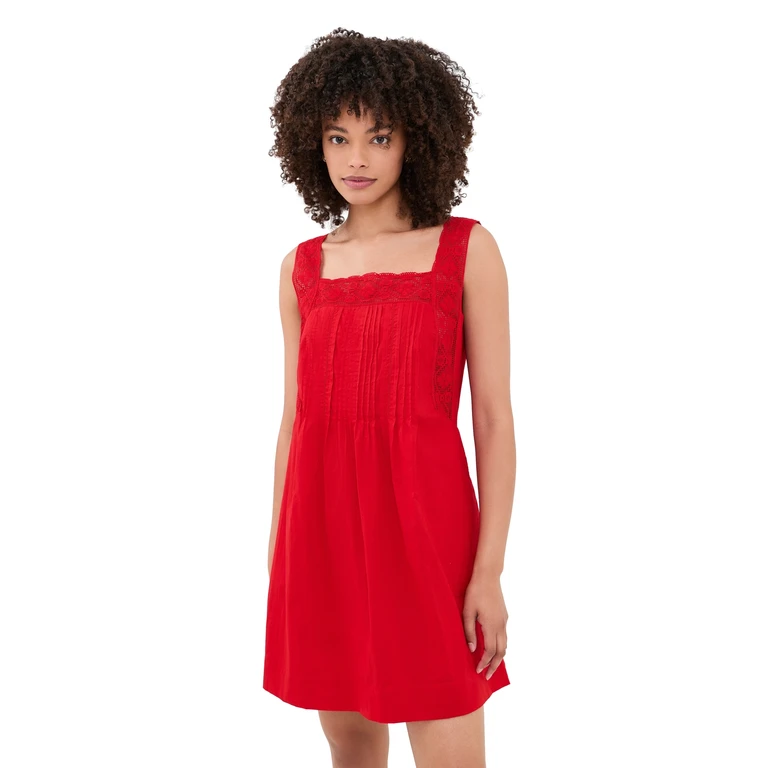 Madewell Allie Dress Varsity Red XL