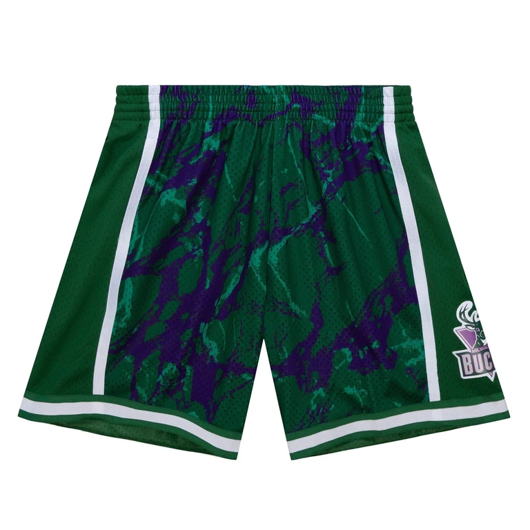 NBA Team Marble Swingman Shorts Milwaukee Bucks 2000