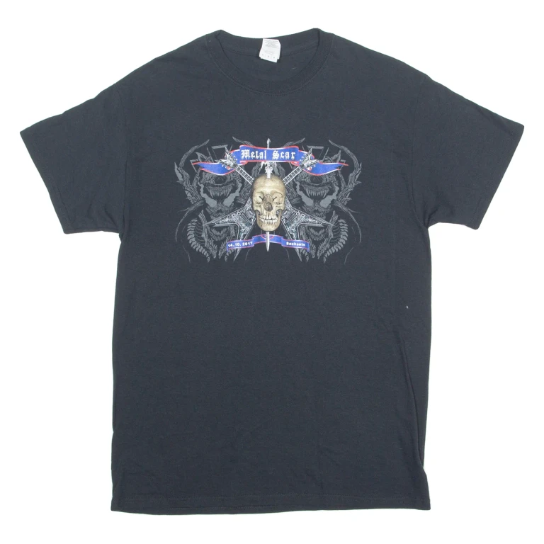 GILDAN Metal Scar Festival Mens Band T-Shirt Black Crew Neck M