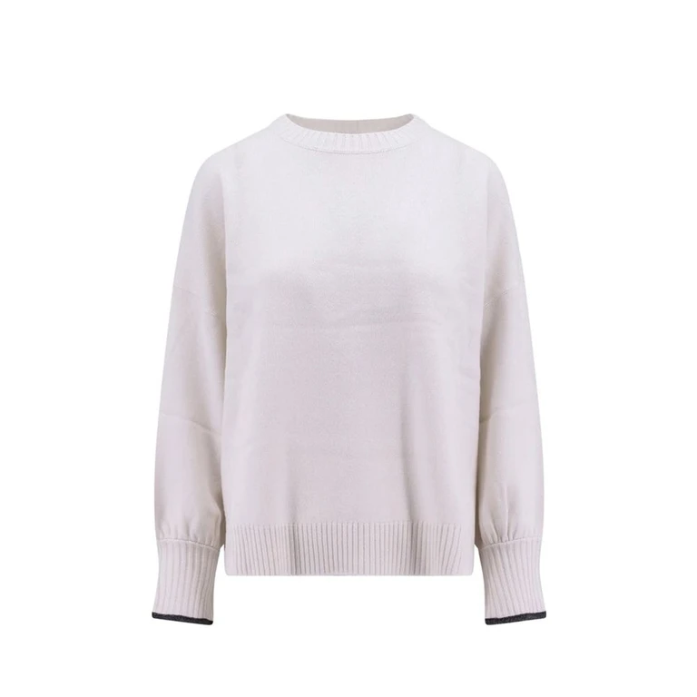Brunello Cucinelli White Cashmere Sweater Clothing - Women