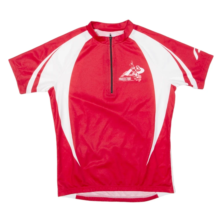 Cycling Mens Jersey Red 1/2 Zip M