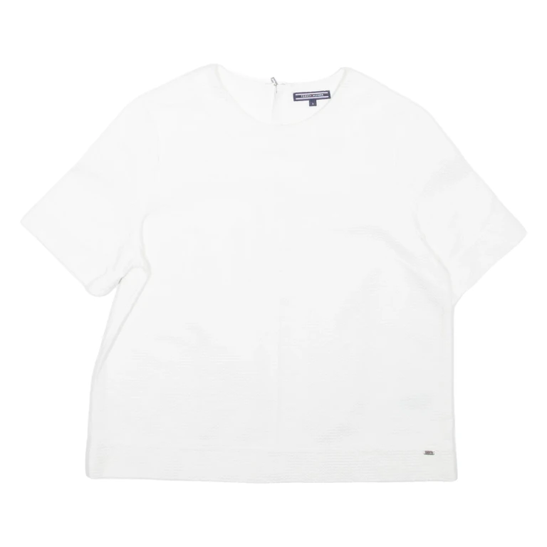 TOMMY HILFIGER Womens Top White M