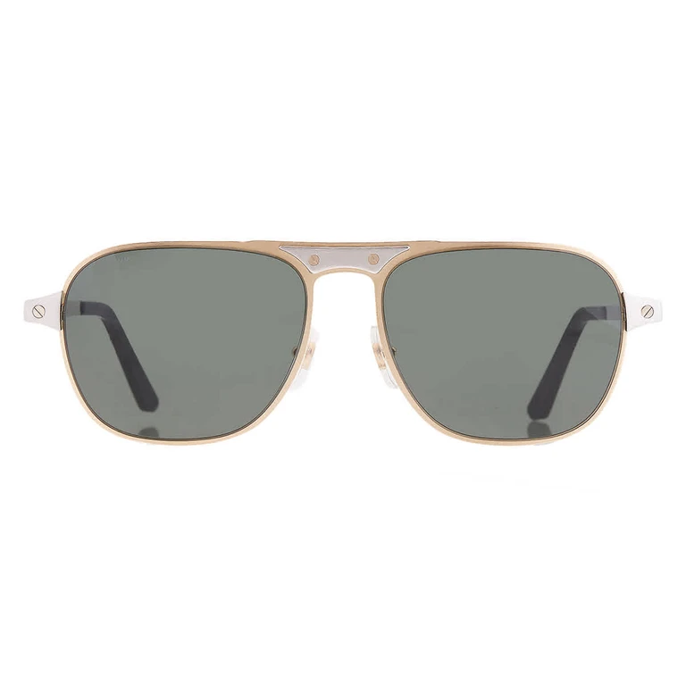 Cartier Green Pilot Mens Sunglasses CT0532S 002 58