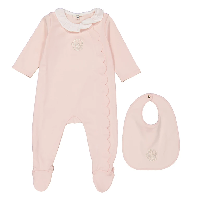 Chloe Logo Embroidered Babygrow Gift Set