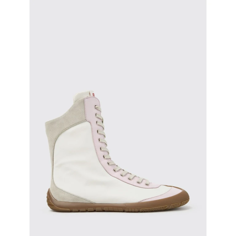 Two-Tone Peu Path+ Ankle Boots in Leather and Recycled PET with Side Zip (K400862-001PEUPATH+0)