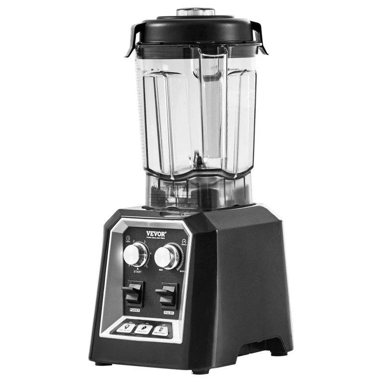 Professional Blender, Commercial Countertop Blenders, 68 oz Jar Blender Combo, Stainless Steel 3 Functions Blender, for Frozen Drinks, Shakes, Smoothies, Peree, and Crush Ice, Black - Black