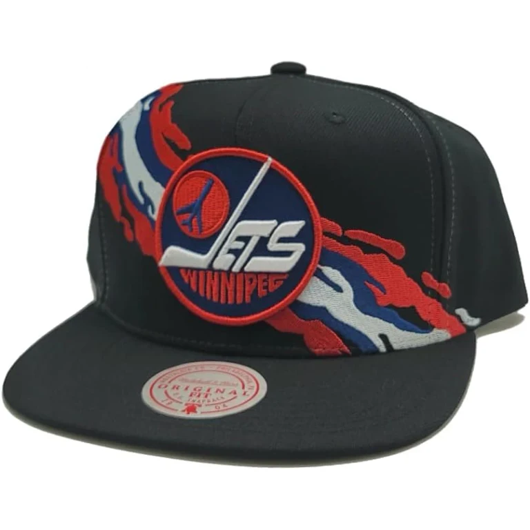 Men's NHL Vintage Paintbrush Snapback Jets Snapback Caps