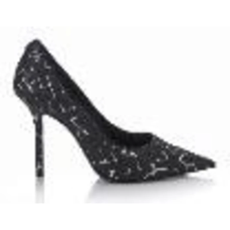 Love Artwork Printed Canvas Pumps, Brand Size 34 ( US Size 4 )