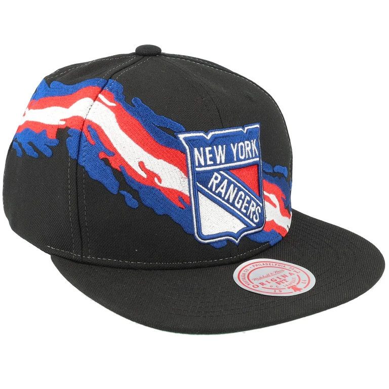 Men's NHL Vintage Paintbrush Snapback Rangers Snapback Caps
