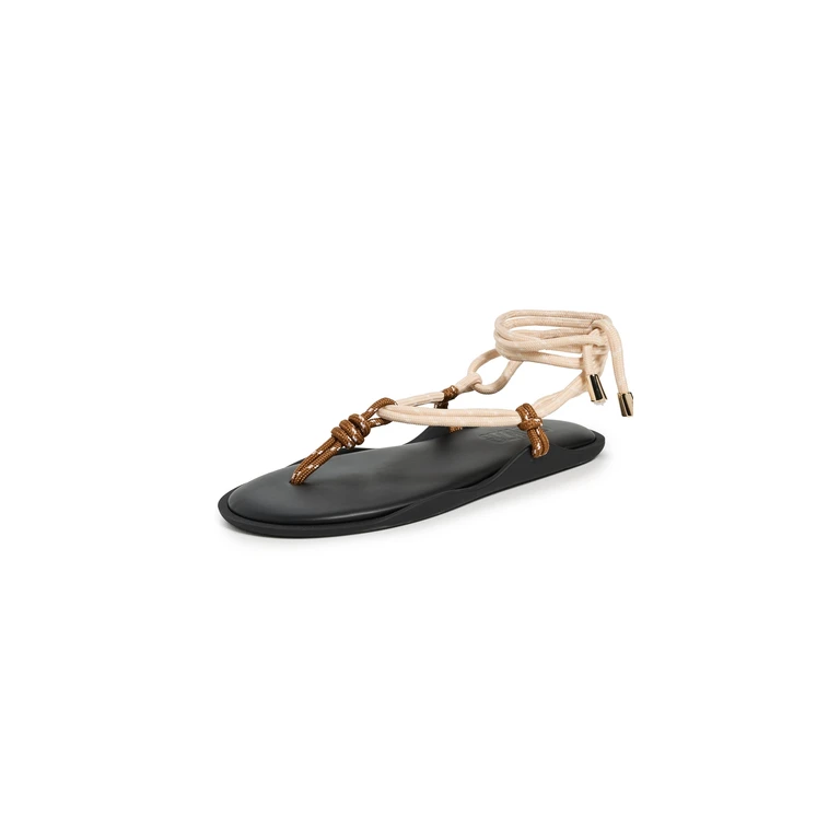 Flo Twin Rope Sandals Brown/Sky Blue 41