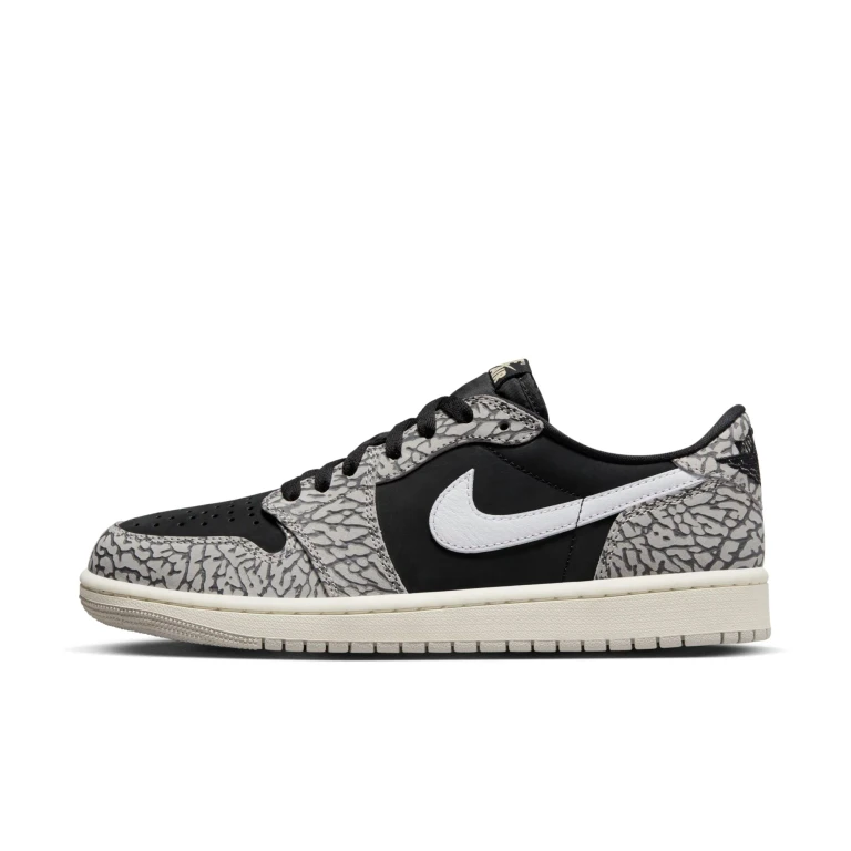 Men's Retro 1 Low Og 'Black Cement' Sneakers