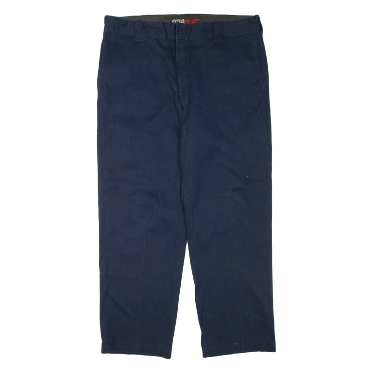 DICKIES Mens Trousers Blue Regular Tapered W38 L30