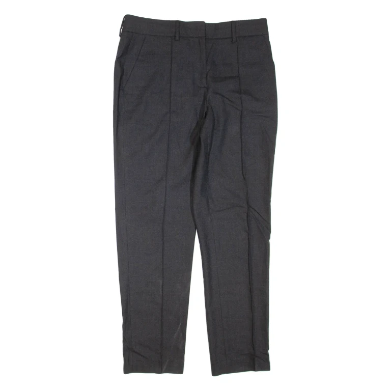 THEORY Mens Trousers Black Regular Tapered Wool W30 L28