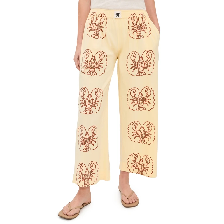 Ciao Ciao Vacation Lita Lobster Leize Pants Yellow XS