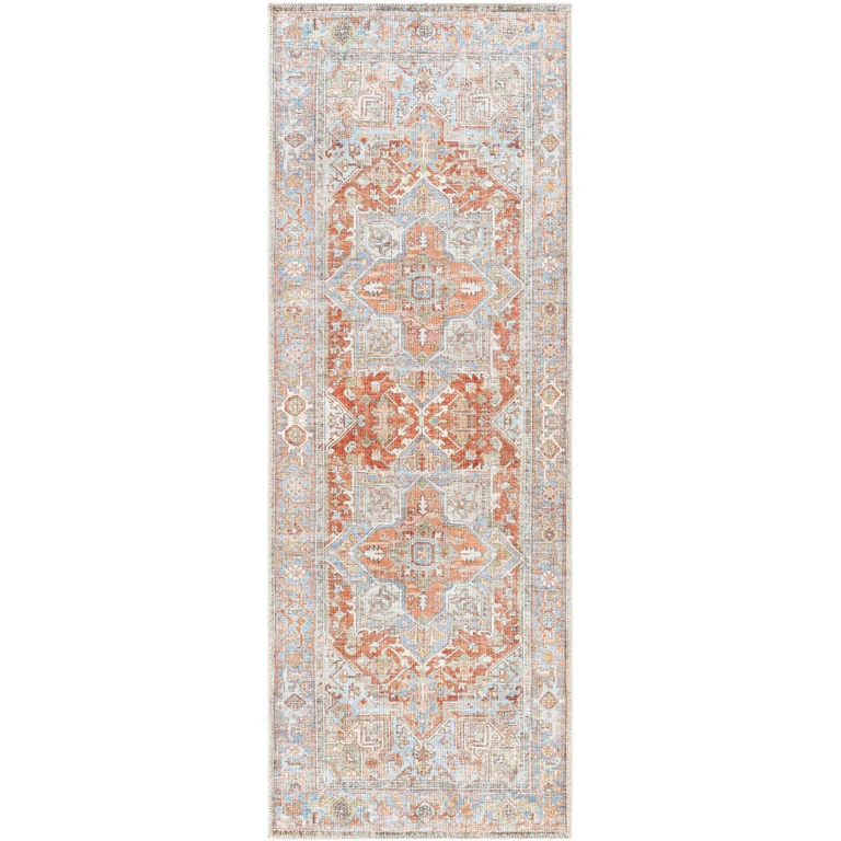 Rust Maayon Washable Rug
