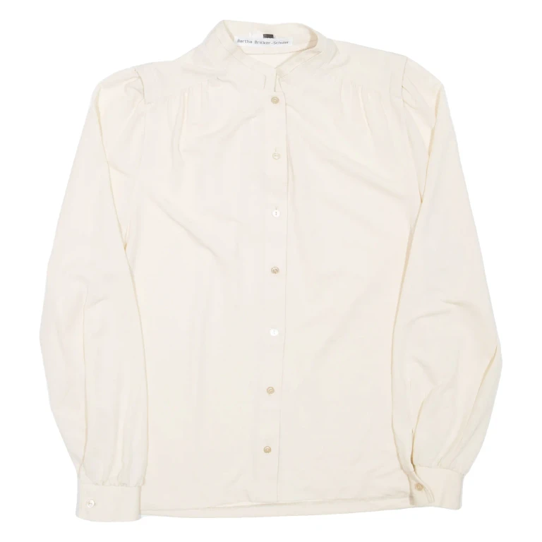 Womens Blouse Beige Long Sleeve M
