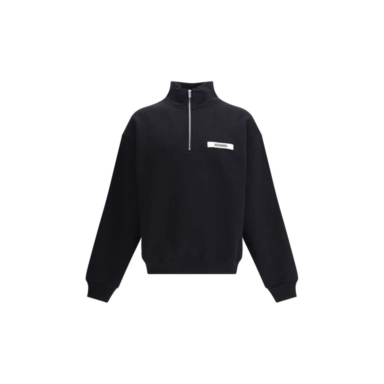 Black Cotton Sweatshirt Clothing - Men