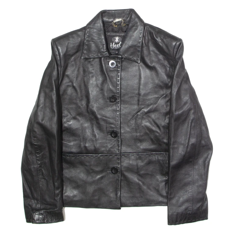 HEELI Womens Jacket Black Leather S
