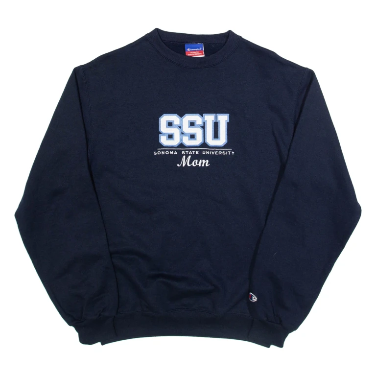 CHAMPION Sonoma State University Mens Sweatshirt Blue USA S