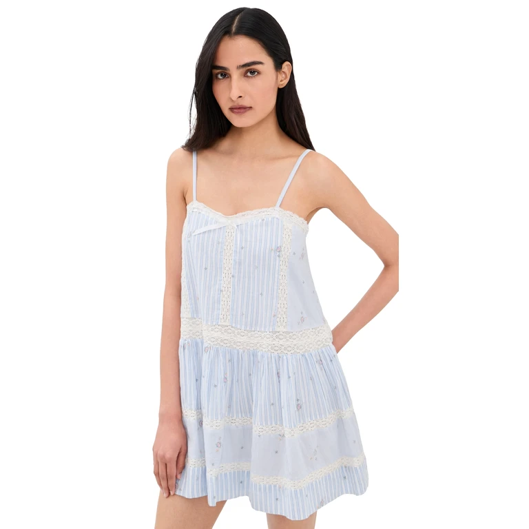 LoveShackFancy Vionett Dress SKY MIST S