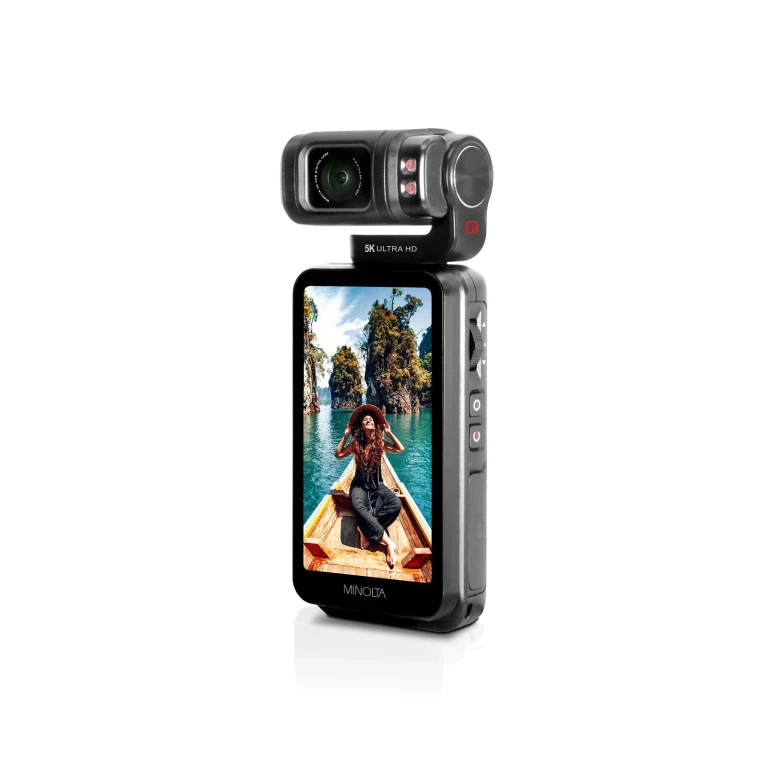 MN5KGP1 5K Ultra HD / 20 MP Handheld Pocket Camcorder w/Motorized Tilting Lens Head