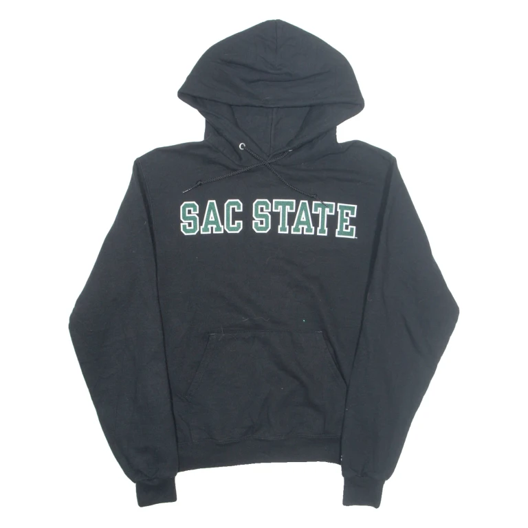 CHAMPION Sac State Mens Black Hoodie USA S