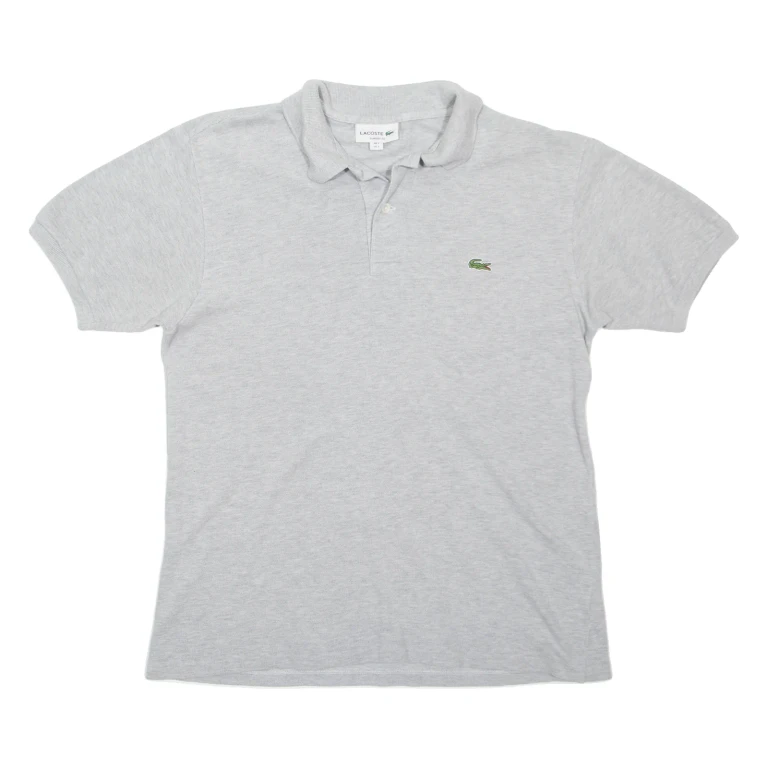 LACOSTE Mens Polo Shirt Grey S