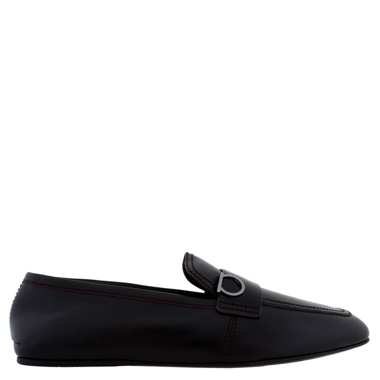 Gancini Ornament Loafers, Size 9