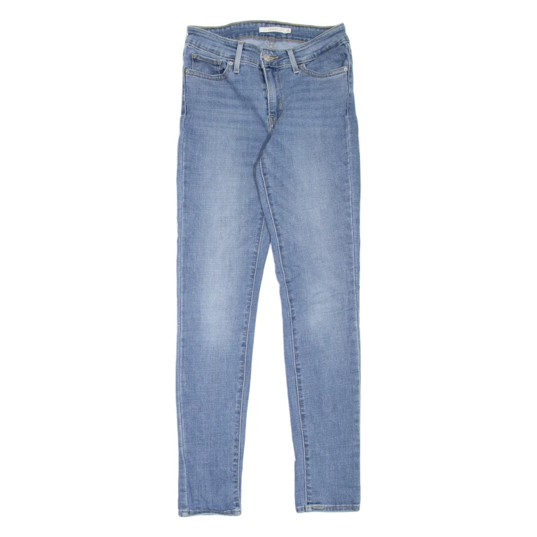 LEVI'S 711 Womens Jeans Blue Slim Skinny Stone Wash W26 L30
