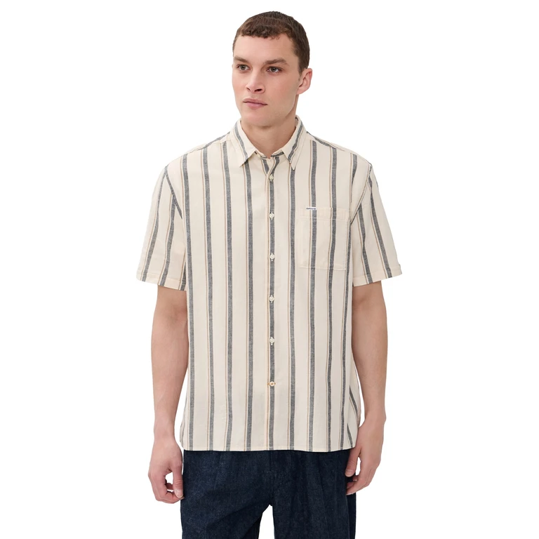 Barbour Barbour Barkend Striped Summer Shirt Whisper White M